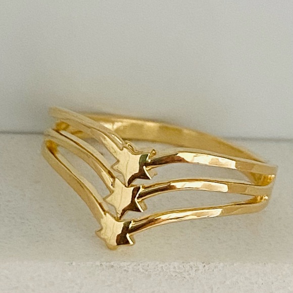 Ocean Wave Ring, Star Ring - Picture 9 of 9